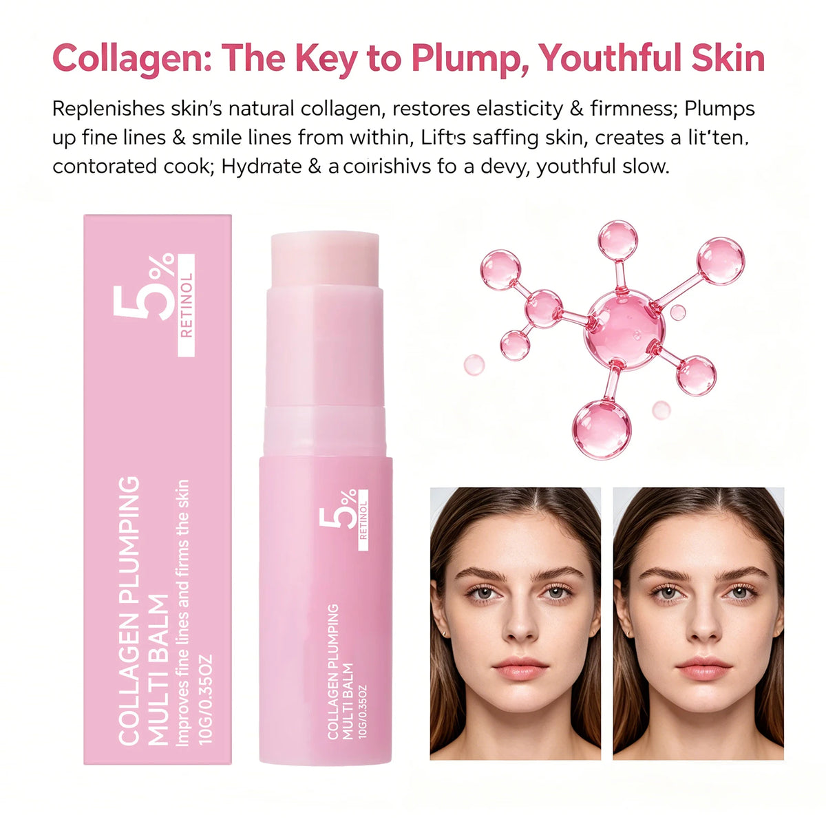 5% Retinol Collagen Volume Multi Balm Firming Lifting Skin Nourishing Moisturizing Skin Reduce Dryness Fade Fine Lines Body Care
